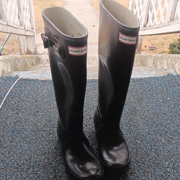Hunter Shoes - Hunter Black Tall Rain Boots